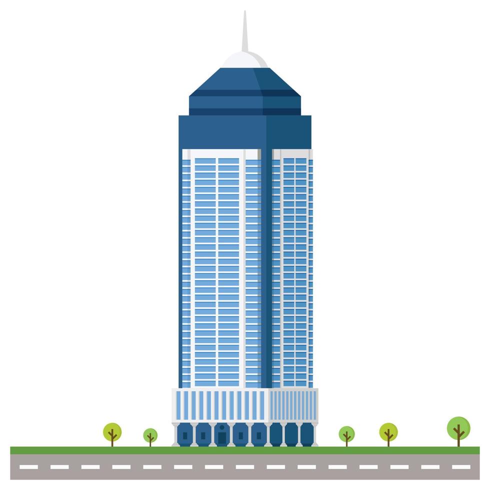 Bank city building beautiful illustration. vector