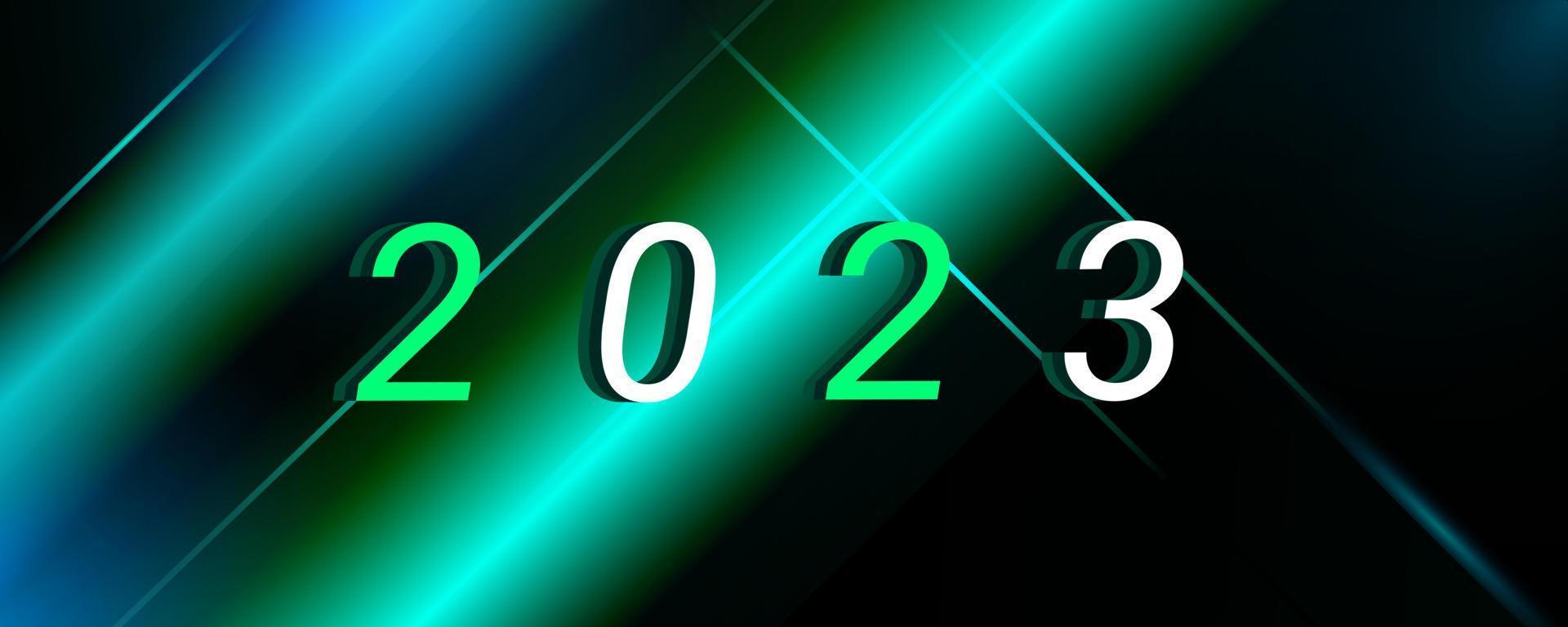 Background 2023 new year vector illustration design