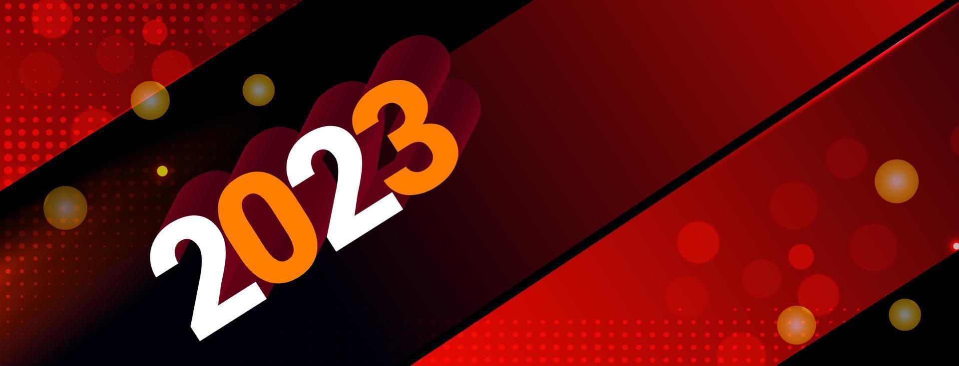 Background 2023 new year vector illustration design