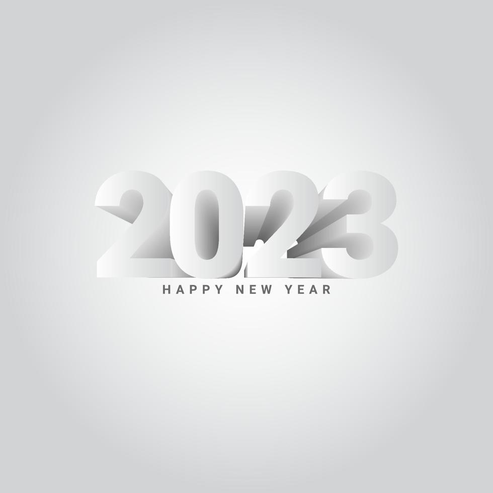 Background 2023 new year vector illustration design