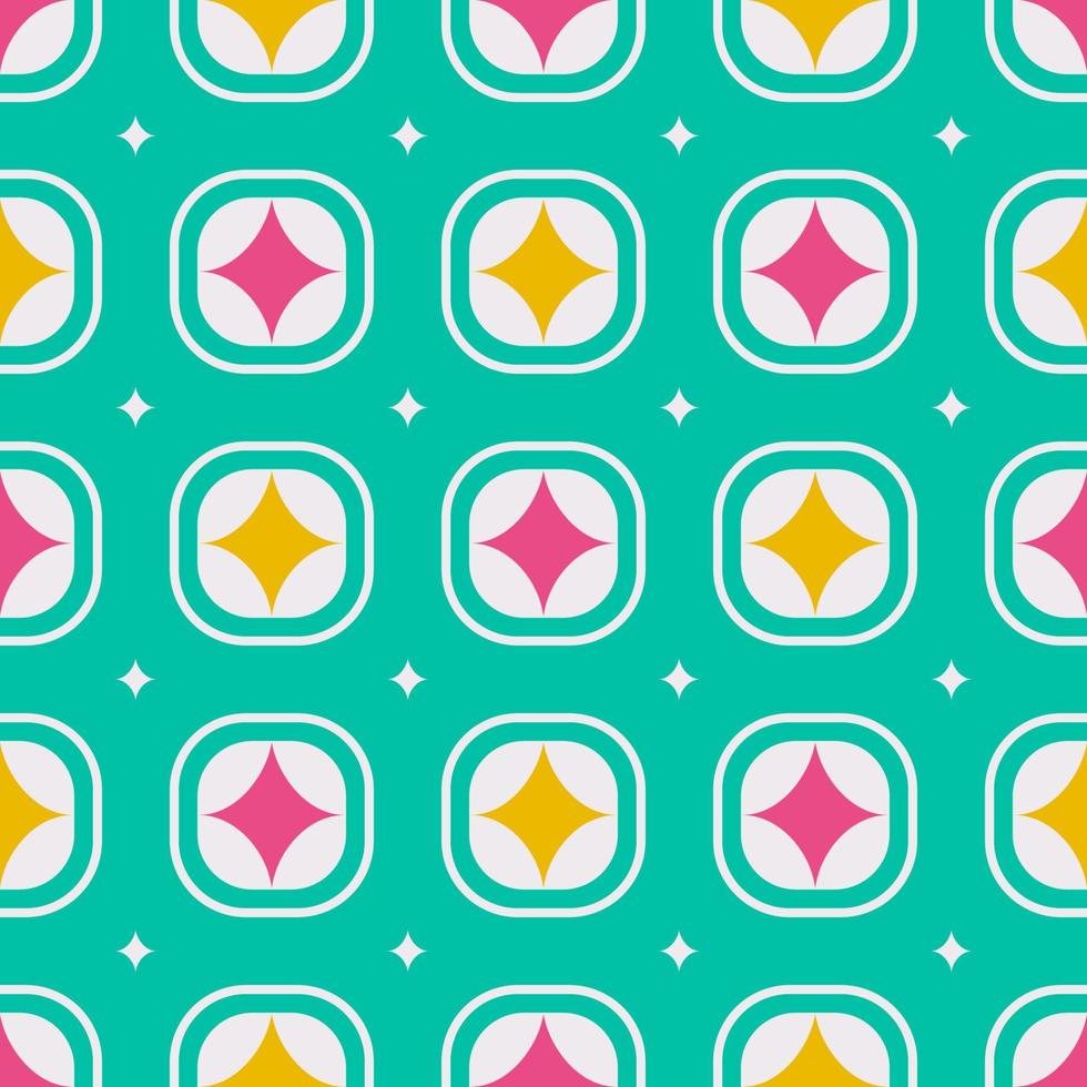 Colorful geometric pattern. Bright and colorful geometric shape seamless pattern background. Use for fabric, textile, home interior decoration elements, upholstery, wrapping. vector