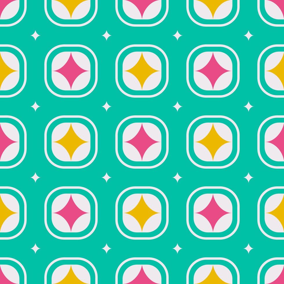 Colorful geometric pattern. Bright and colorful geometric shape seamless pattern background. Use for fabric, textile, home interior decoration elements, upholstery, wrapping. vector