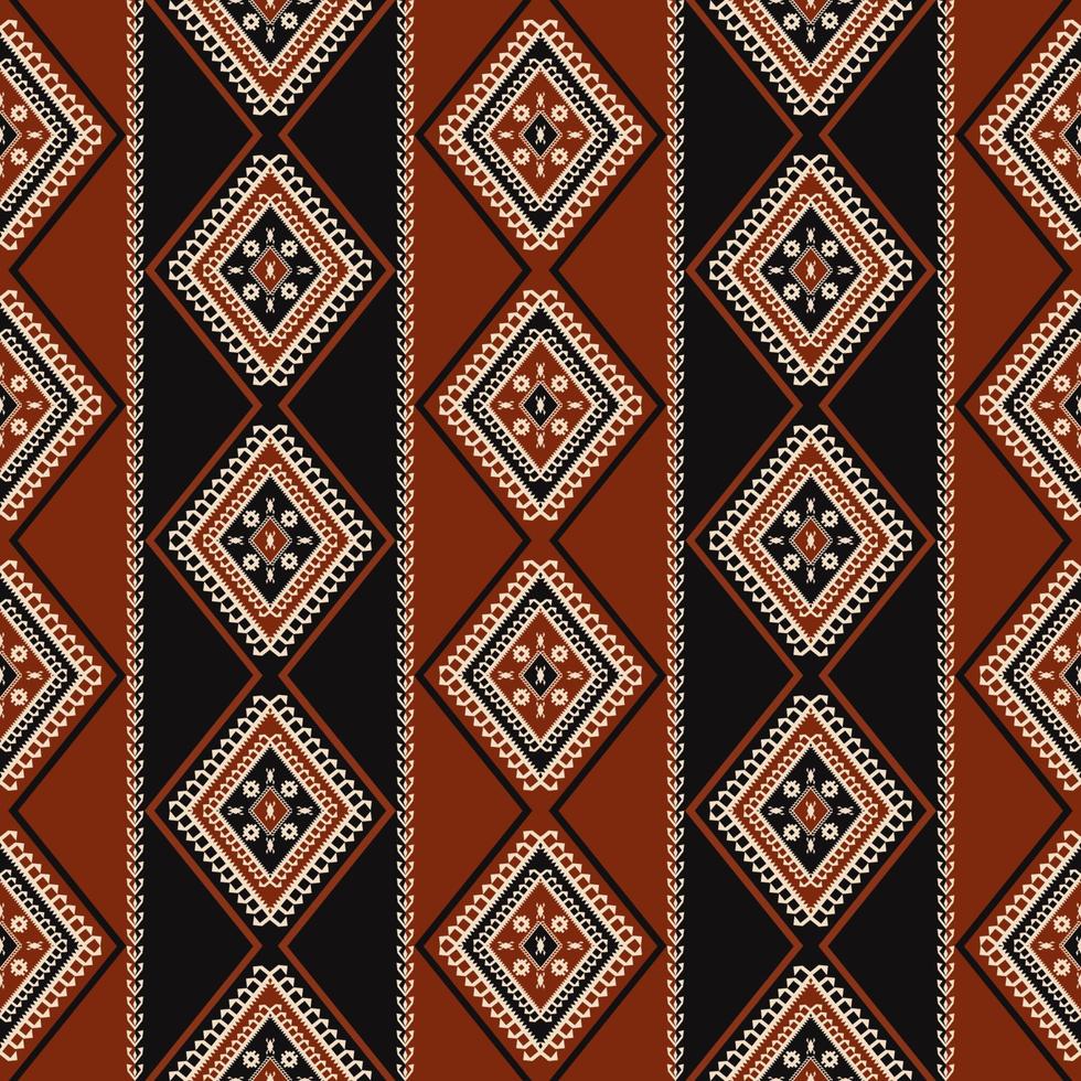 Ethnic southwest pattern. Ethnic tribal geometric southwest diamond stripes seamless pattern background. Ethnic geometric pattern for fabric, textile, home decoration elements, upholstery. vector