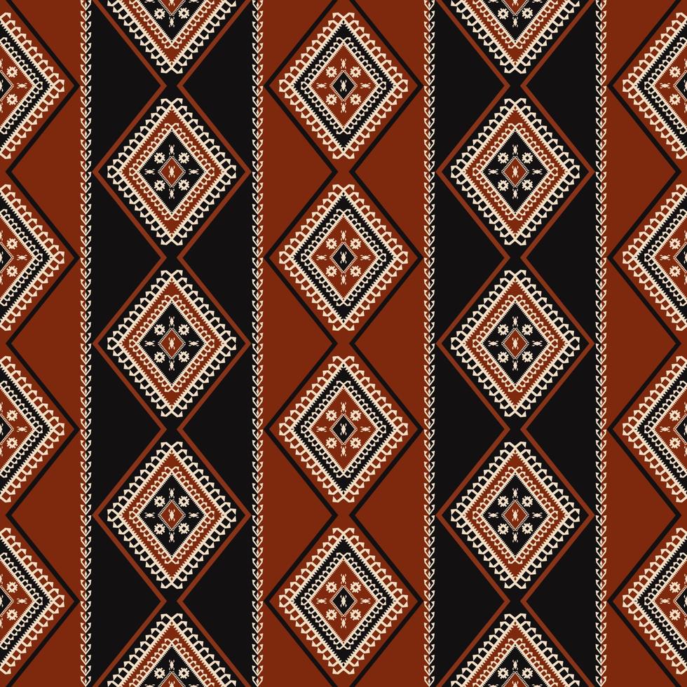 patrón étnico suroeste. étnico tribal geométrico sudoeste diamante rayas sin costura patrón de fondo. patrón geométrico étnico para tela, textil, elementos de decoración del hogar, tapicería. vector