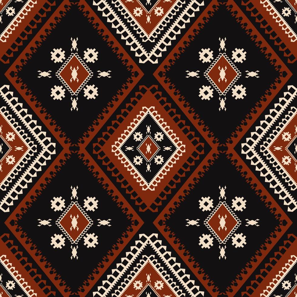 Ethnic tribal southwest pattern. Ethnic tribal aztec Navajo geometric diamond shape seamless pattern background. Ethnic tribal geometric pattern for fabric, home interior decoration elements. vector