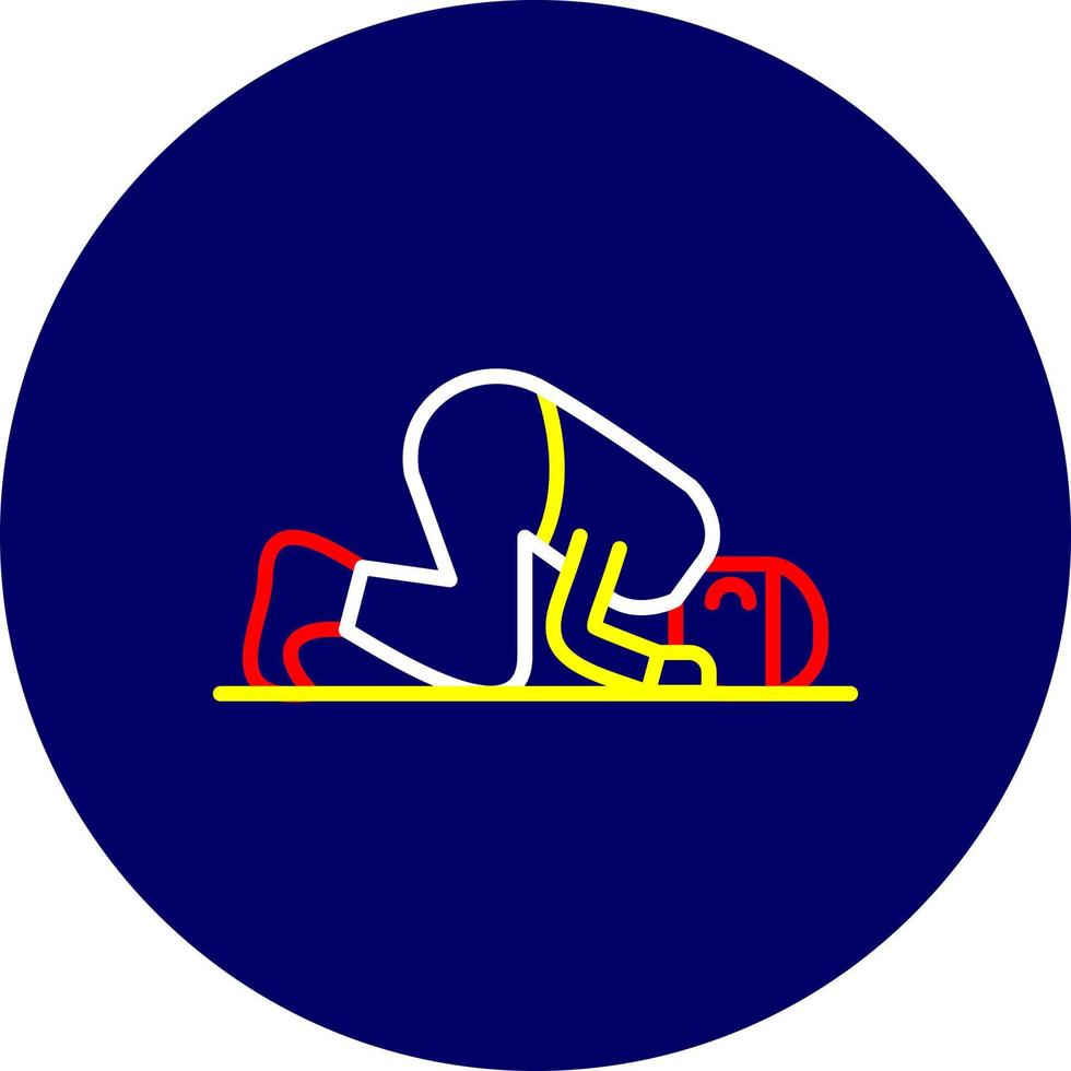 Sujud Creative Icon Design vector