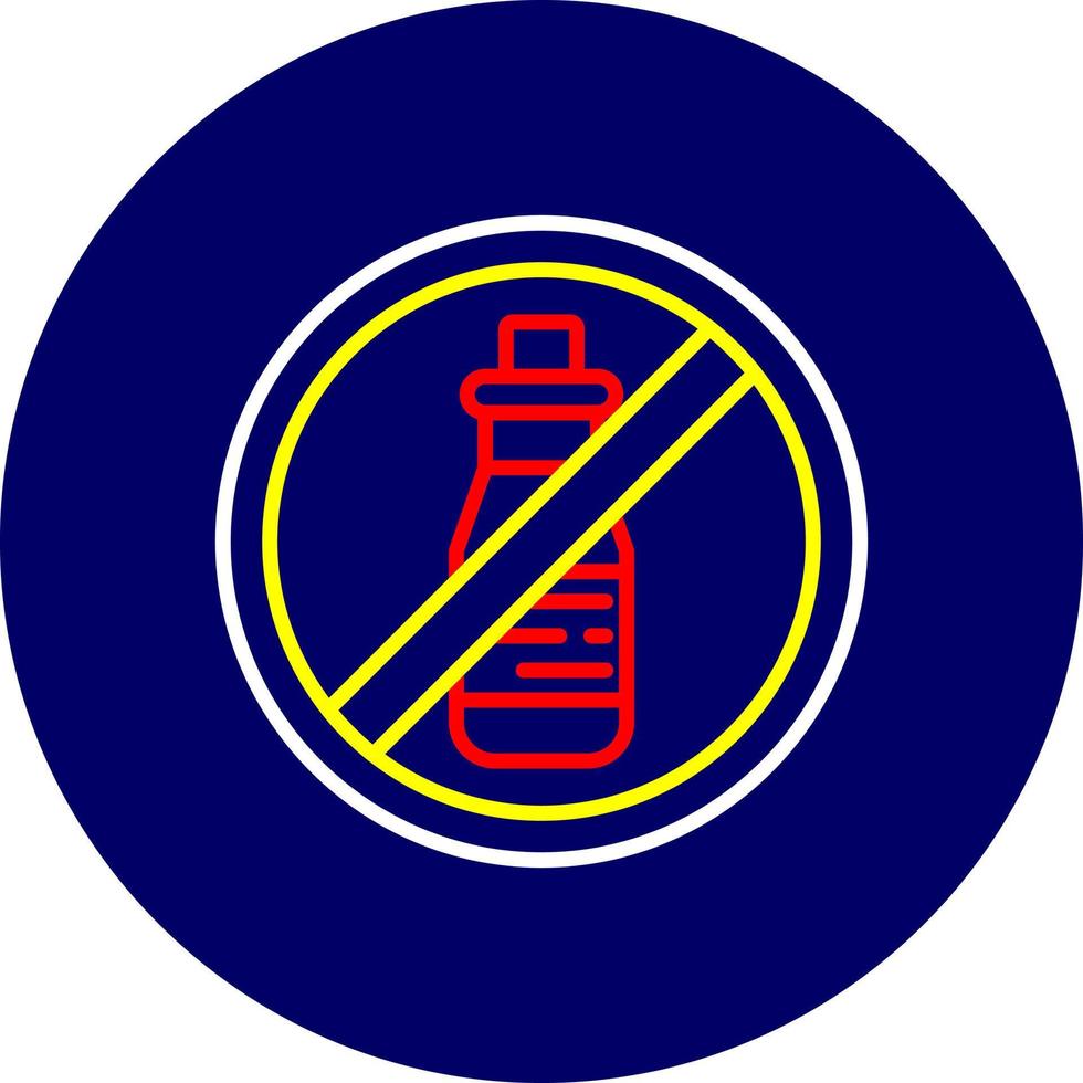 No Alcohol Creative Icon Design vector