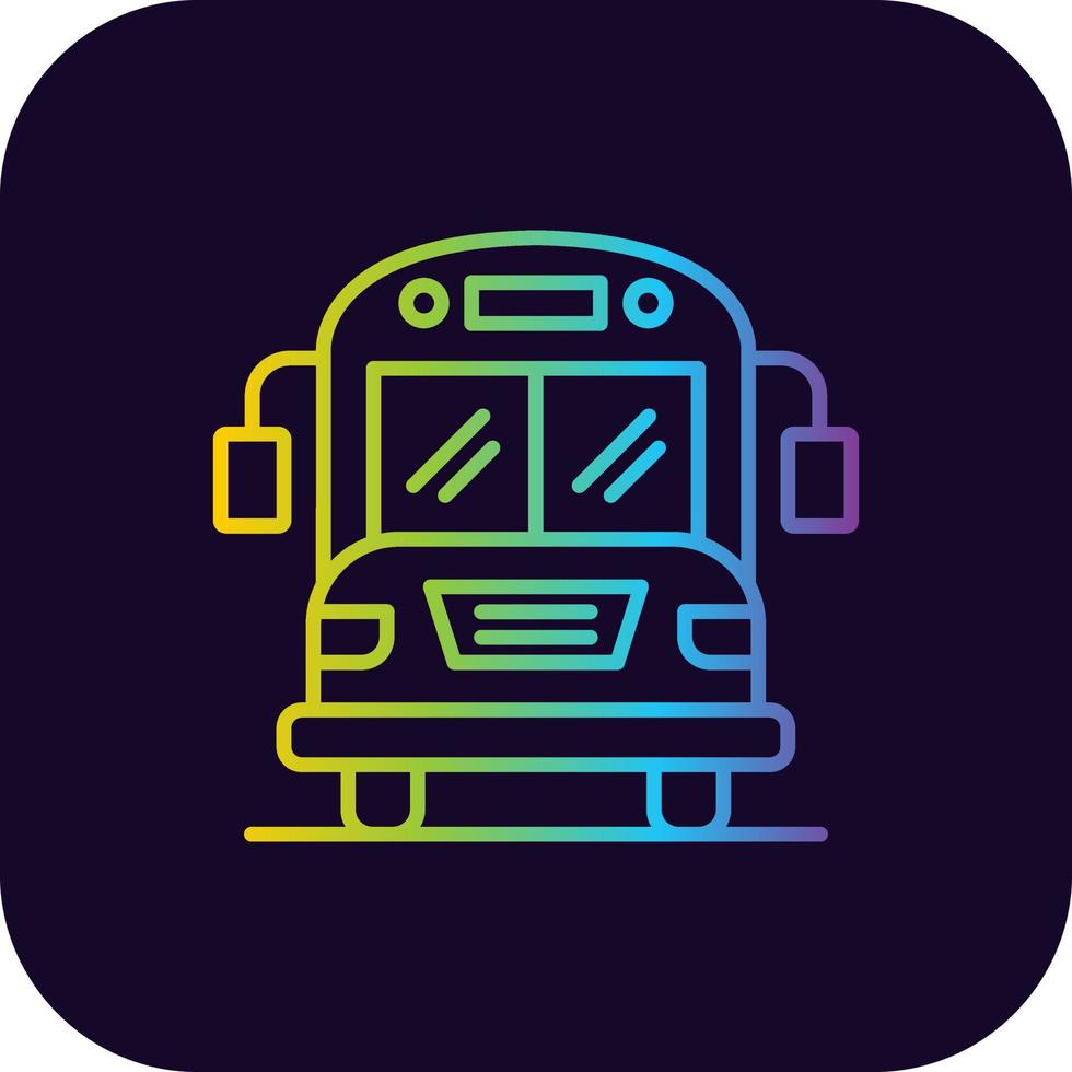 Bus Creative Icon Design vector