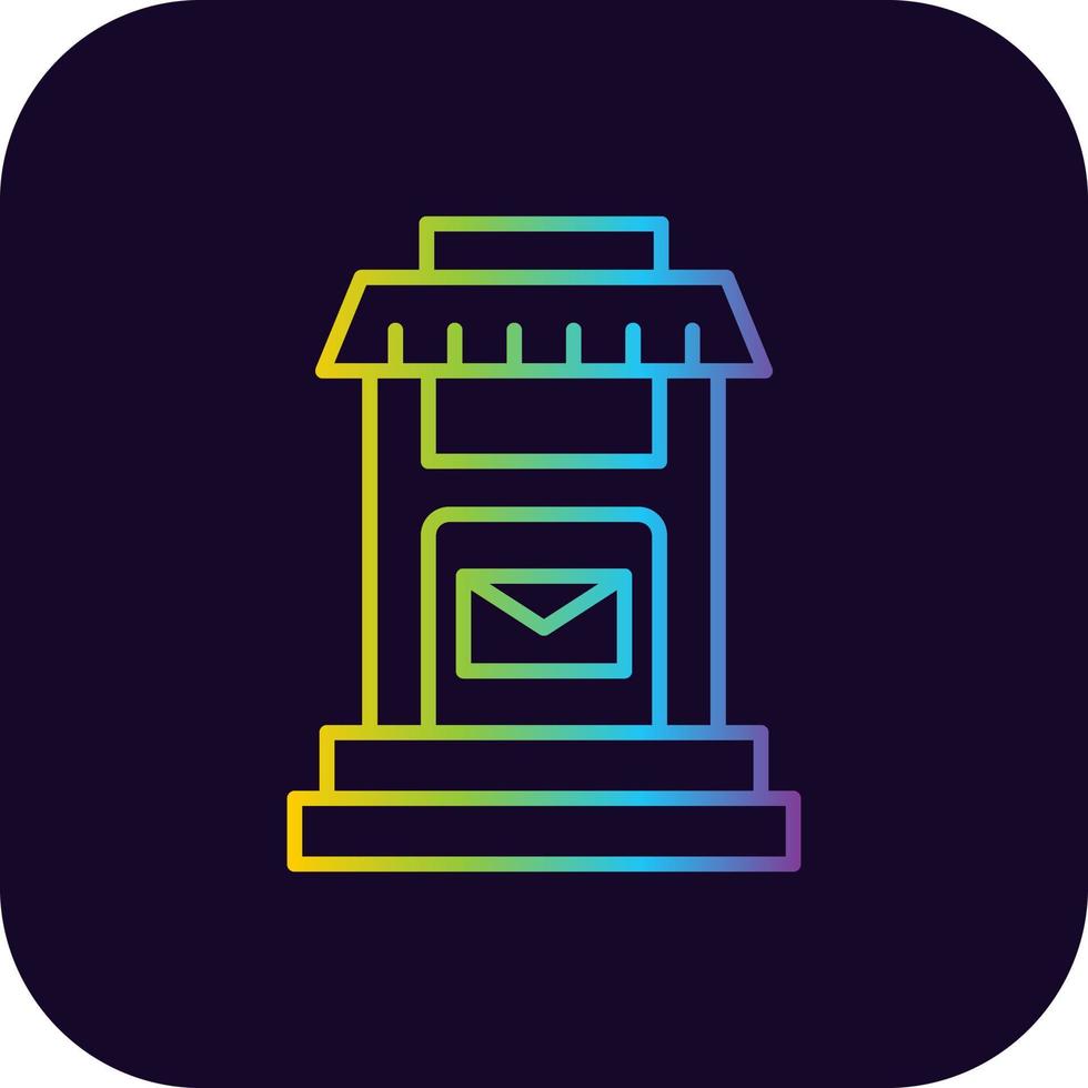 Postbox Creative Icon Design vector