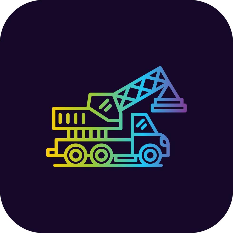 Crane Creative Icon Design vector