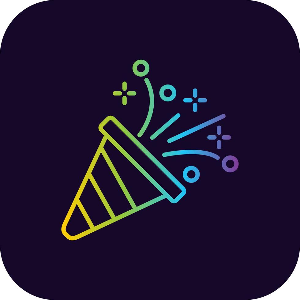 Confetti Creative Icon Design vector