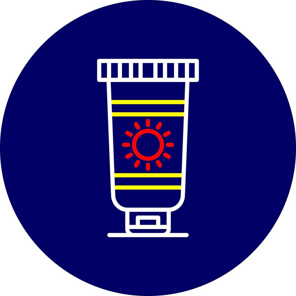 Sunscreen Creative Icon Design vector