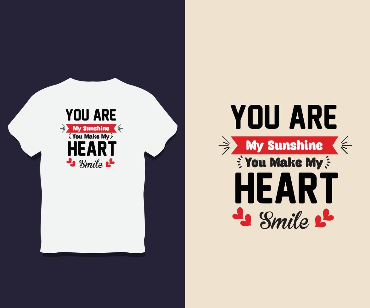 Sunshine Typography T-Shirt Design with Vector