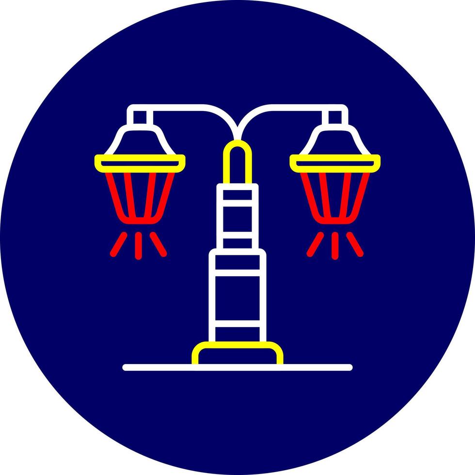 Street Lamp Creative Icon Design vector