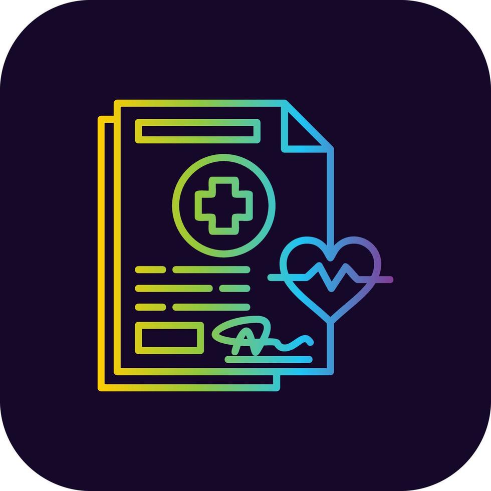 Health Insurance Creative Icon Design vector