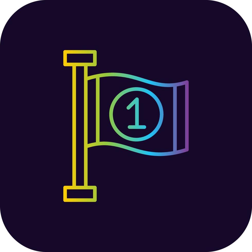 Flag Creative Icon Design vector