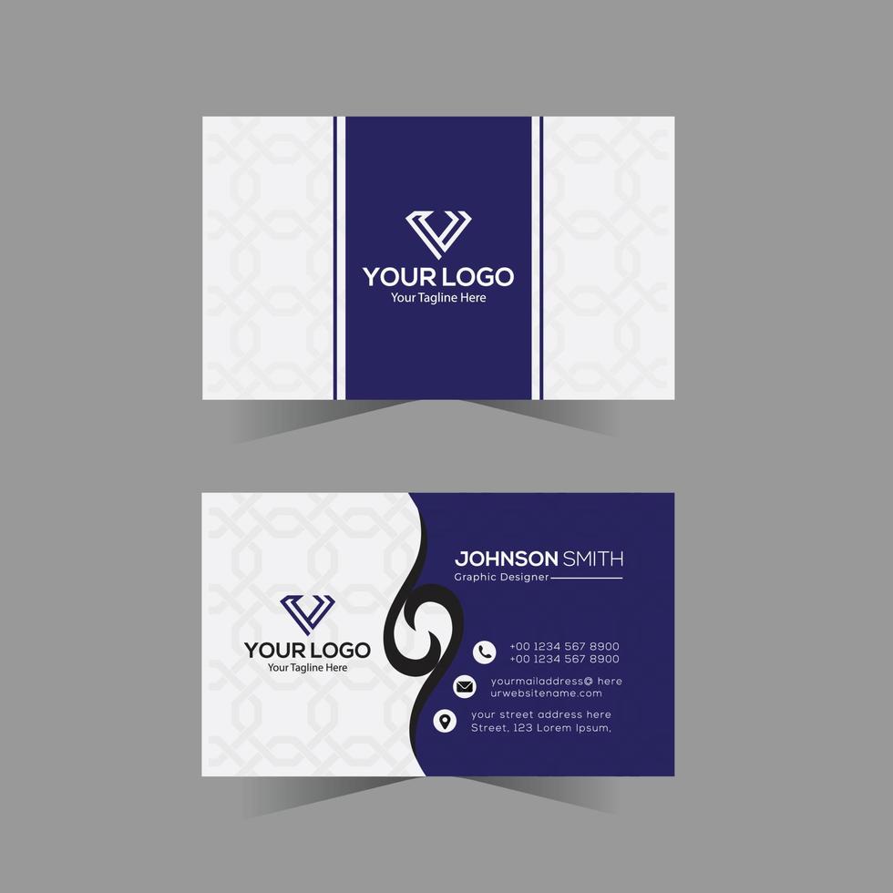 Modern professional business card design vector