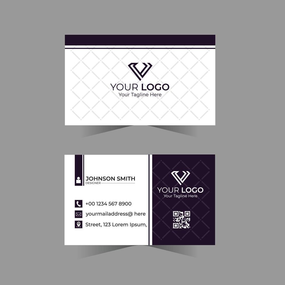 Modern professional business card design vector