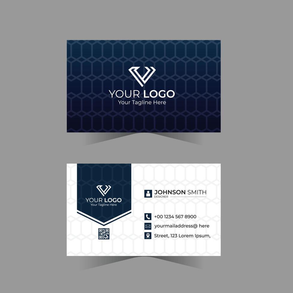 Modern professional business card design vector