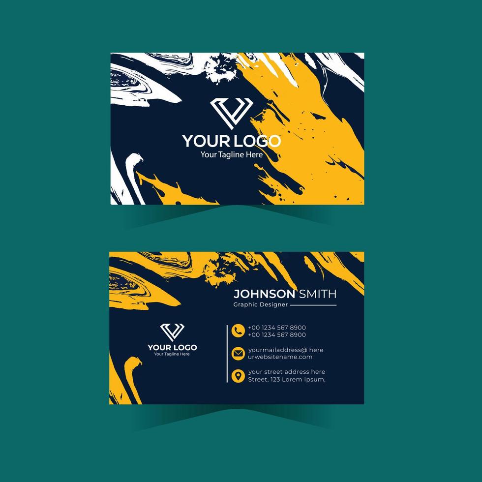 Modern professional business card design vector