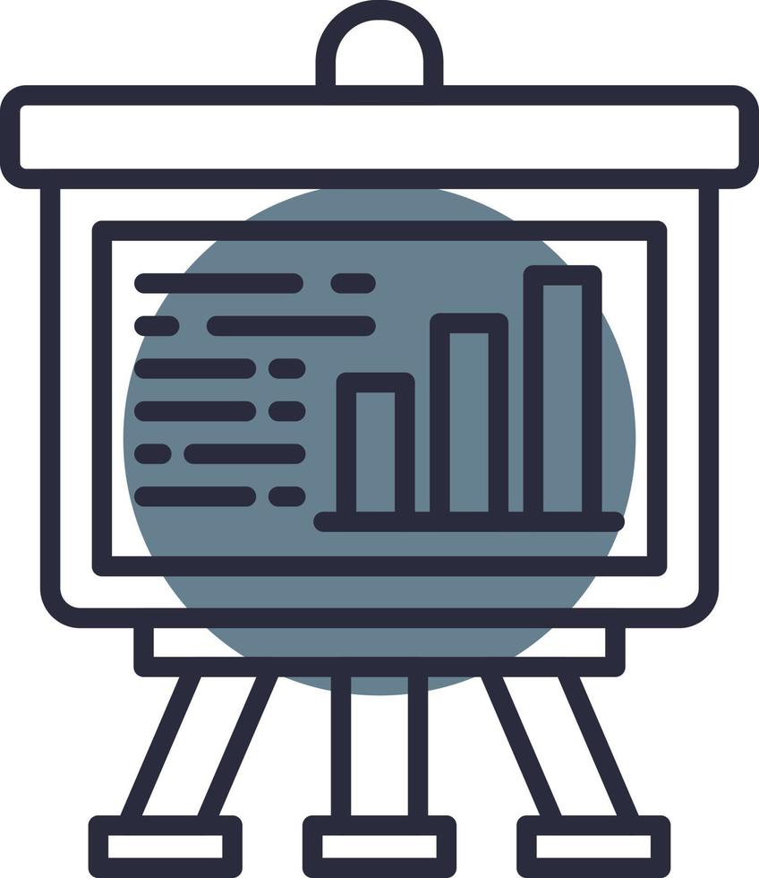 Projector Screen Creative Icon Design vector