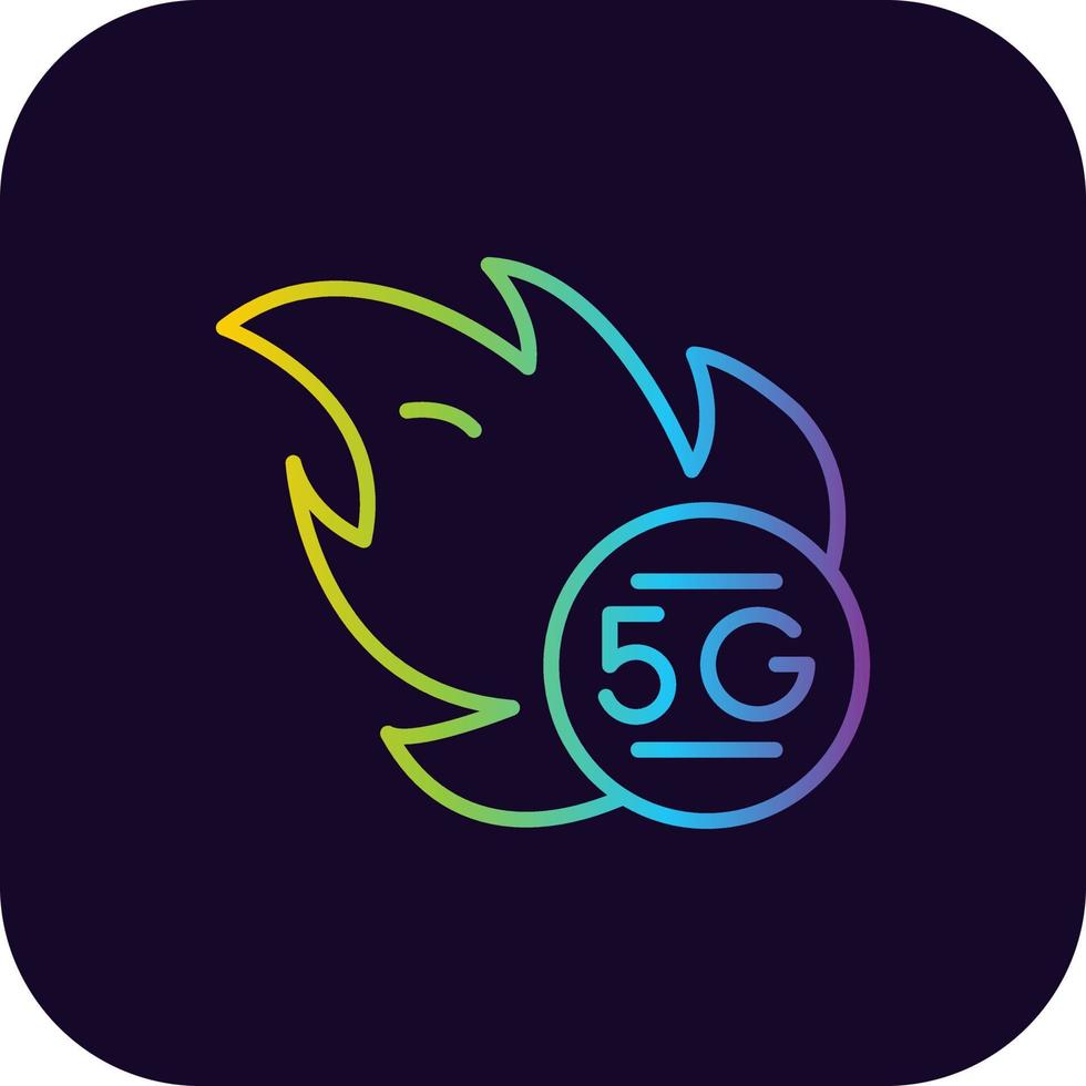 5g Creative Icon Design vector