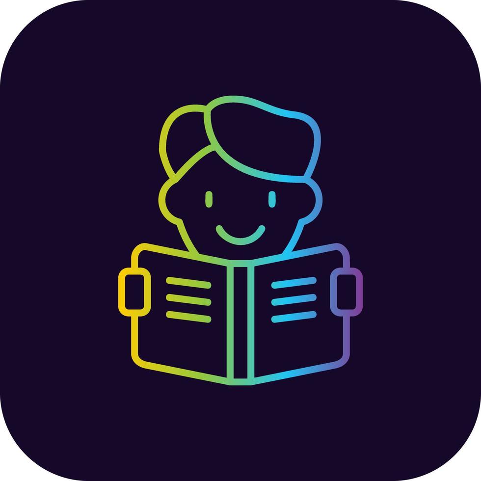 Reading Creative Icon Design vector