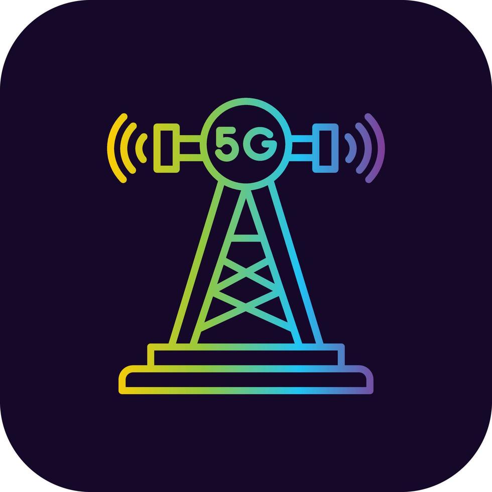 diseño de icono creativo de antena vector