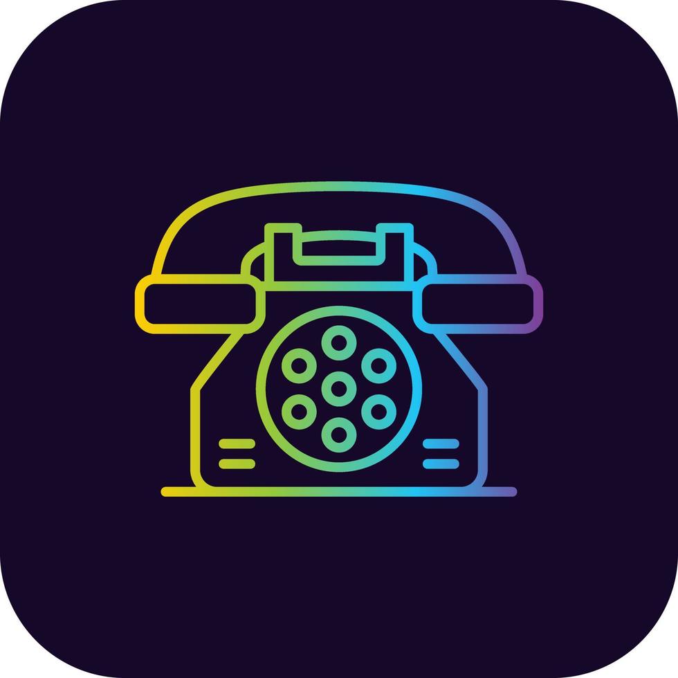 Telephone Creative Icon Design vector