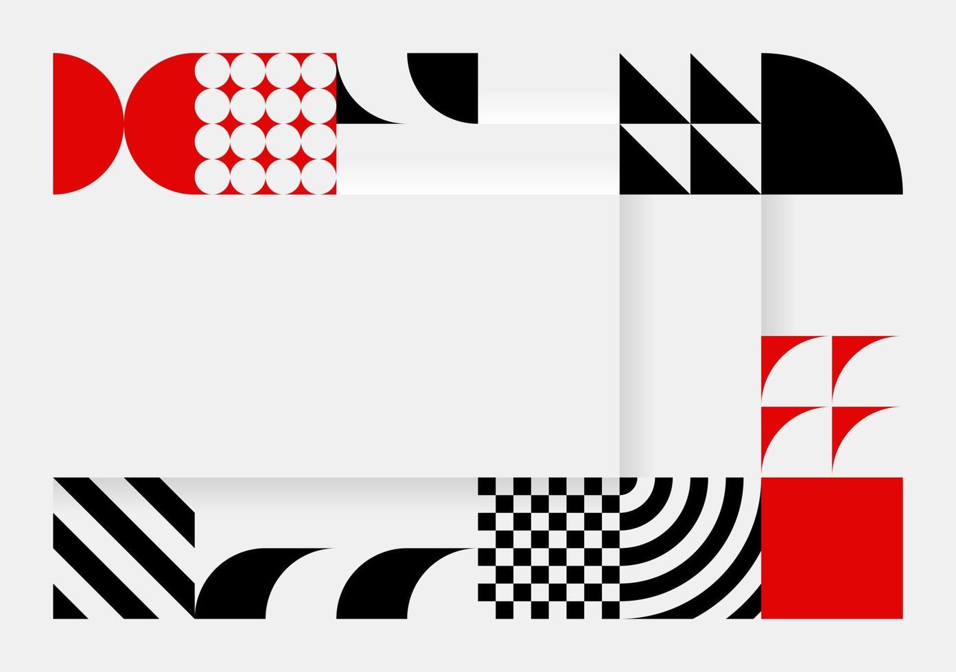 Simple Background In Bauhaus Style vector