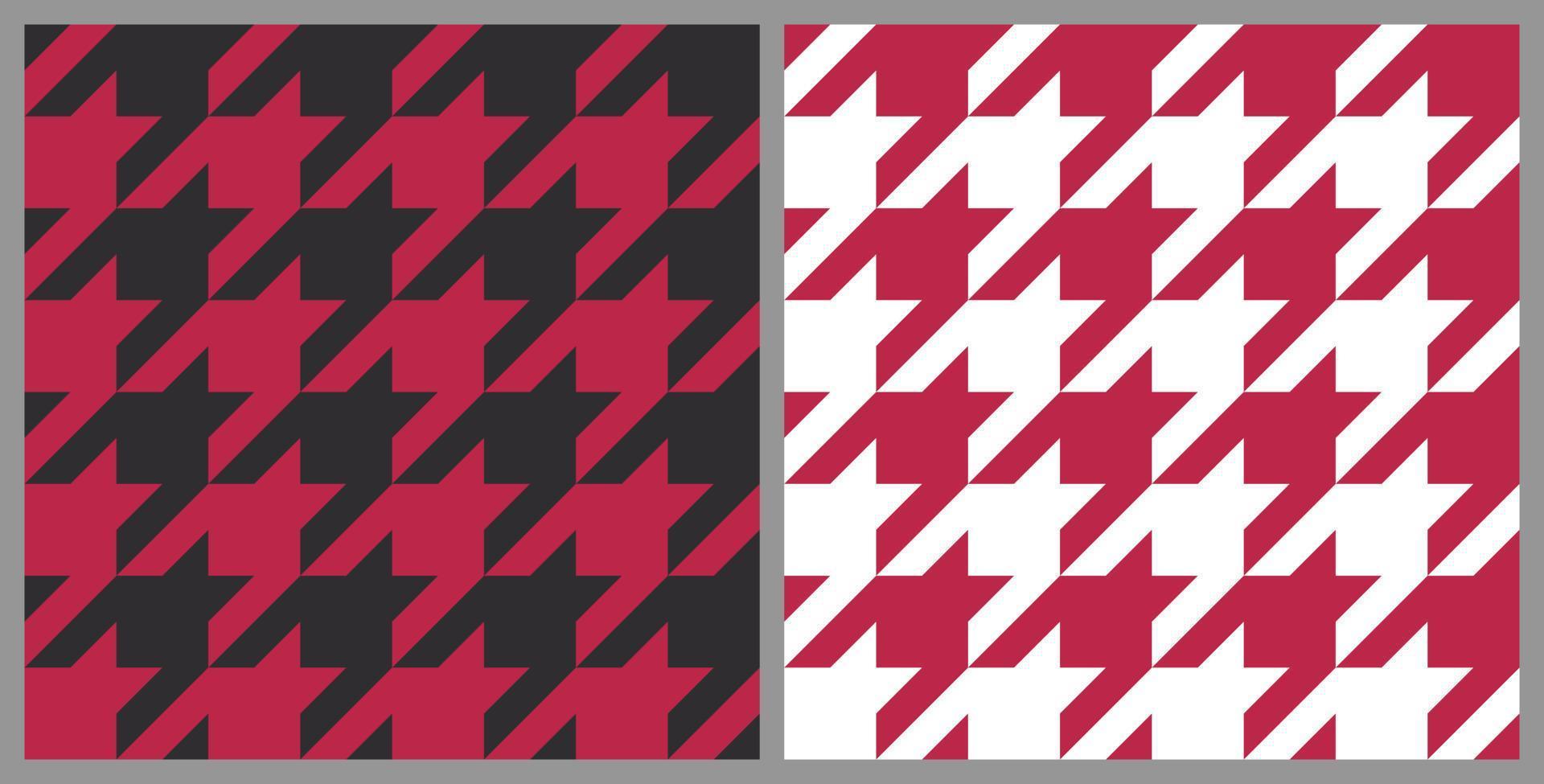 Viva Magenta Color Background Seamless Houndstooth Pattern 1 vector