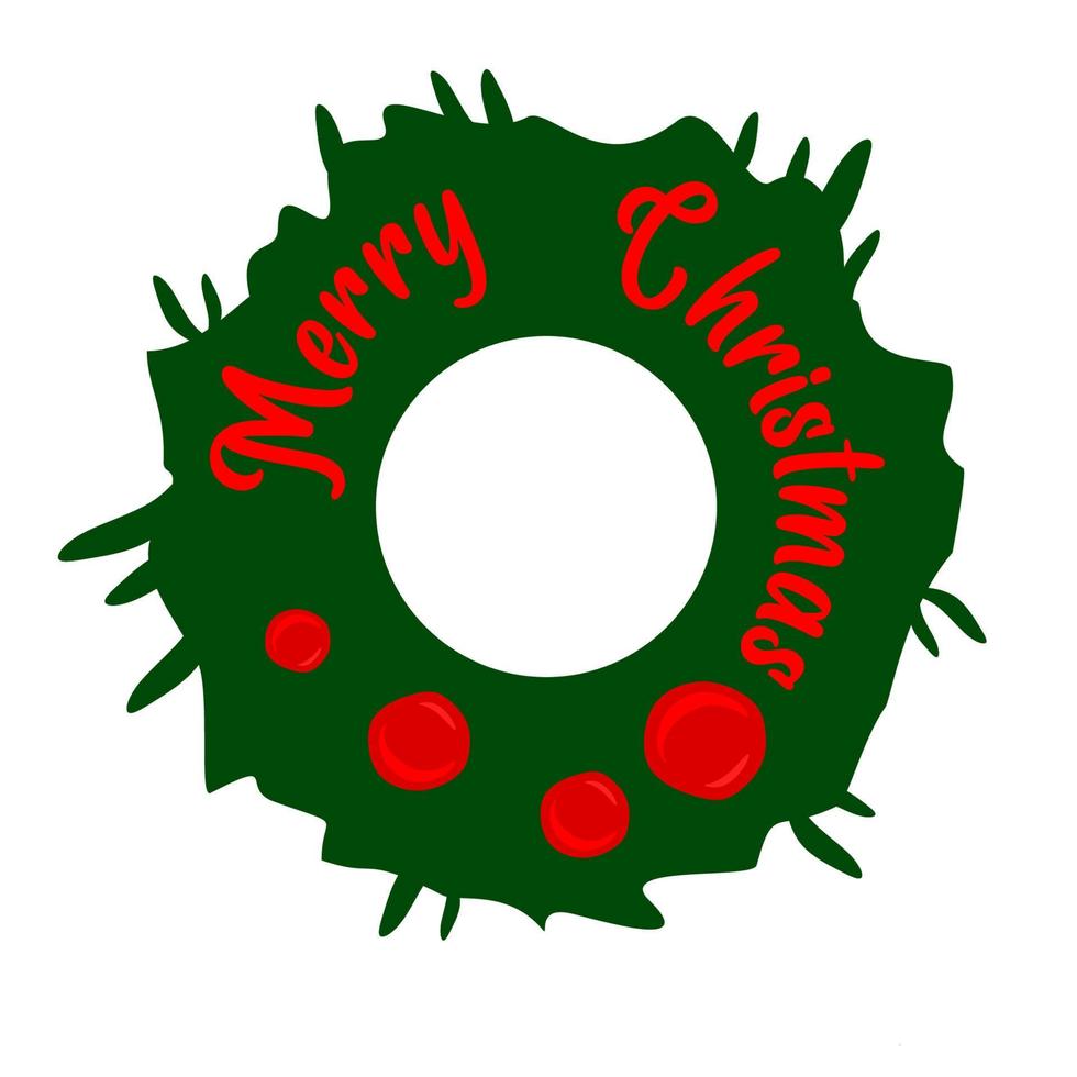 Christmas Decorations Fir Wreath vector