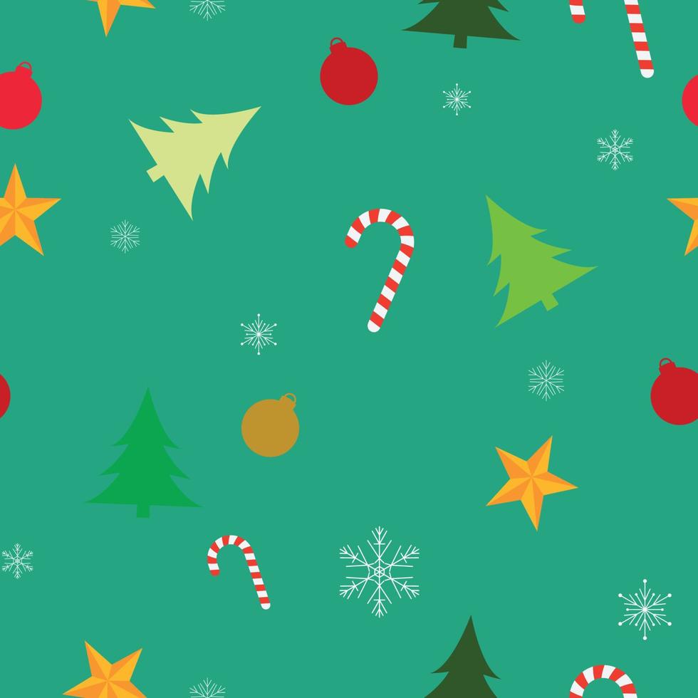 Christmas seamless pattern for cover in blue green color background vector illustration EPS10