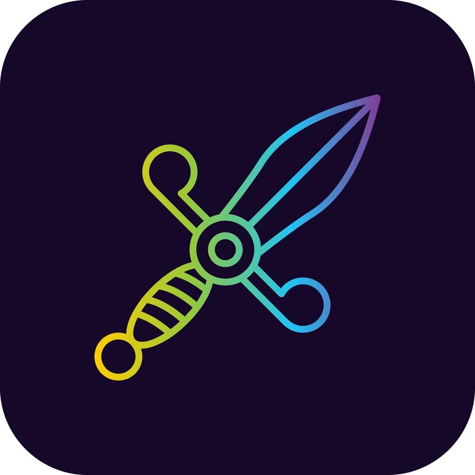 Dagger Creative Icon Design vector