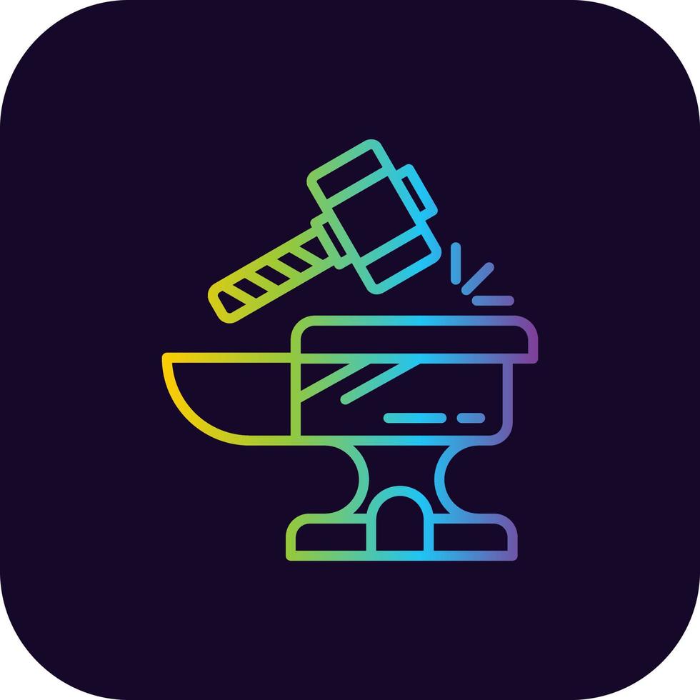 Anvil Creative Icon Design vector