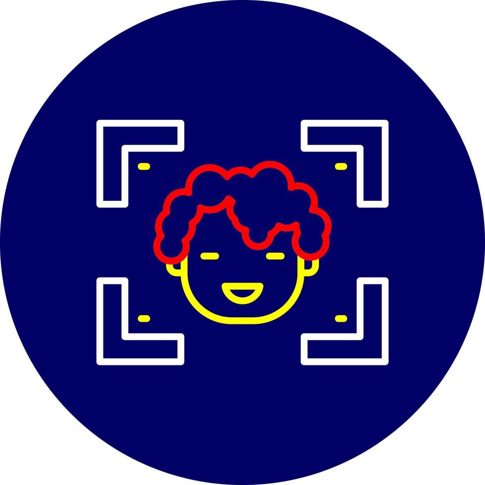Face Detection Creative Icon Design vector