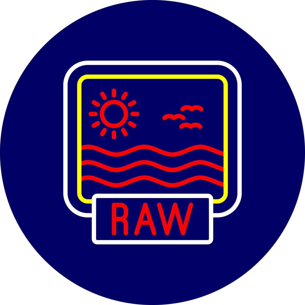 Raw Creative Icon Design vector