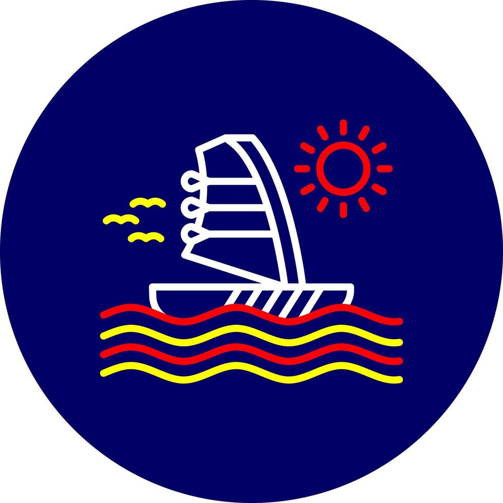 Windsurf Creative Icon Design vector