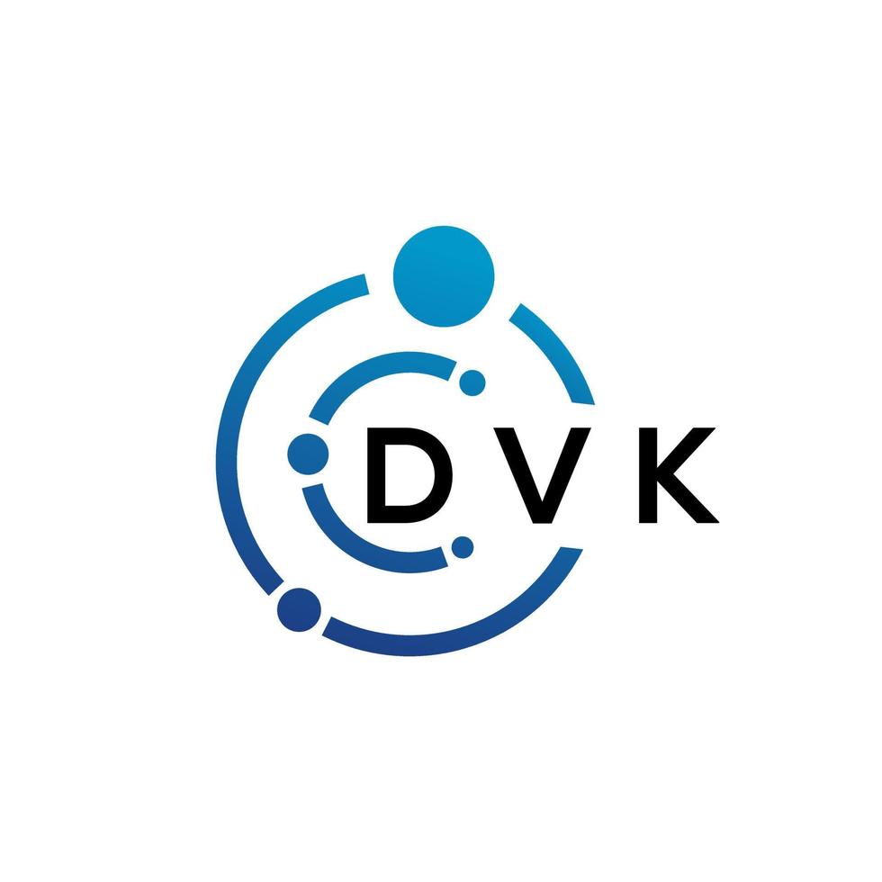 diseño de logotipo de letra dvk sobre fondo blanco. Concepto de logotipo de letra de iniciales creativas dvk. diseño de letras dvk. vector