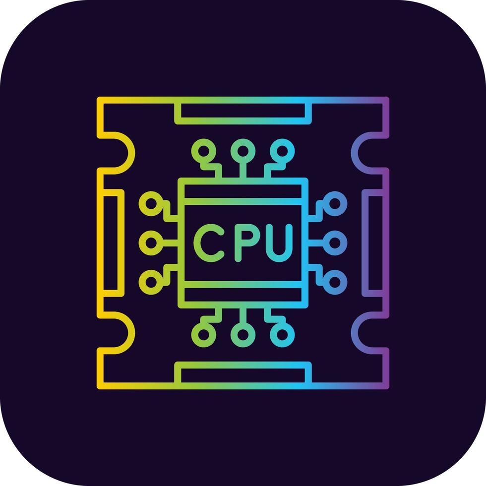 Processor Creative Icon Design vector