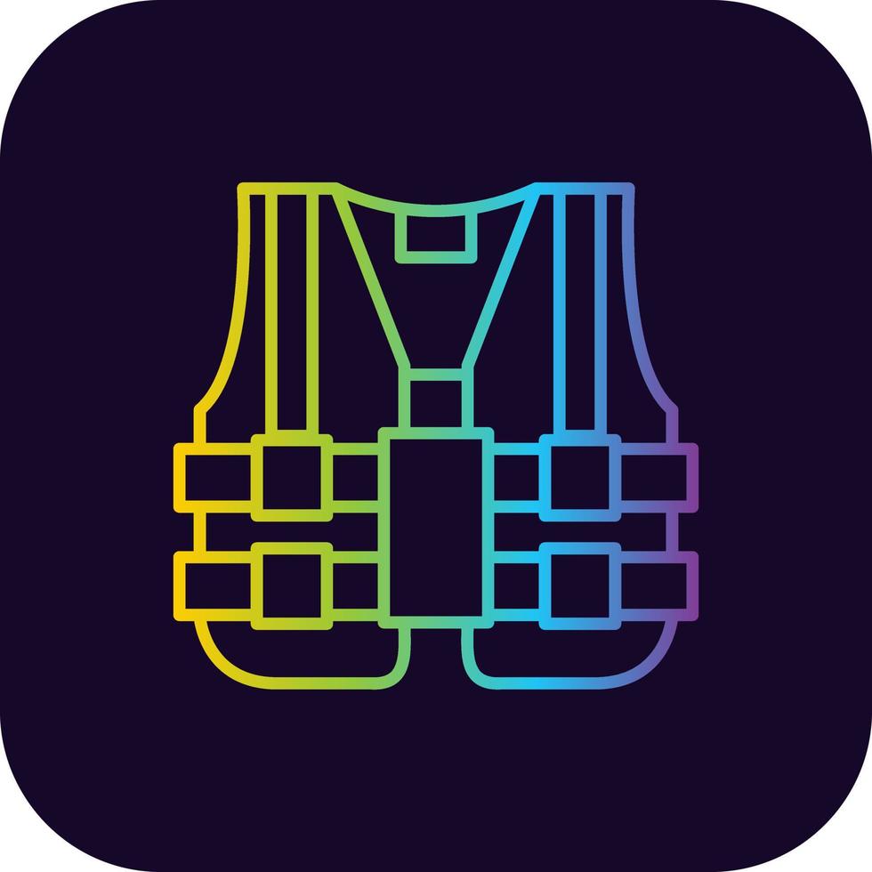 High Visibility Vest Creative Icon Design vector