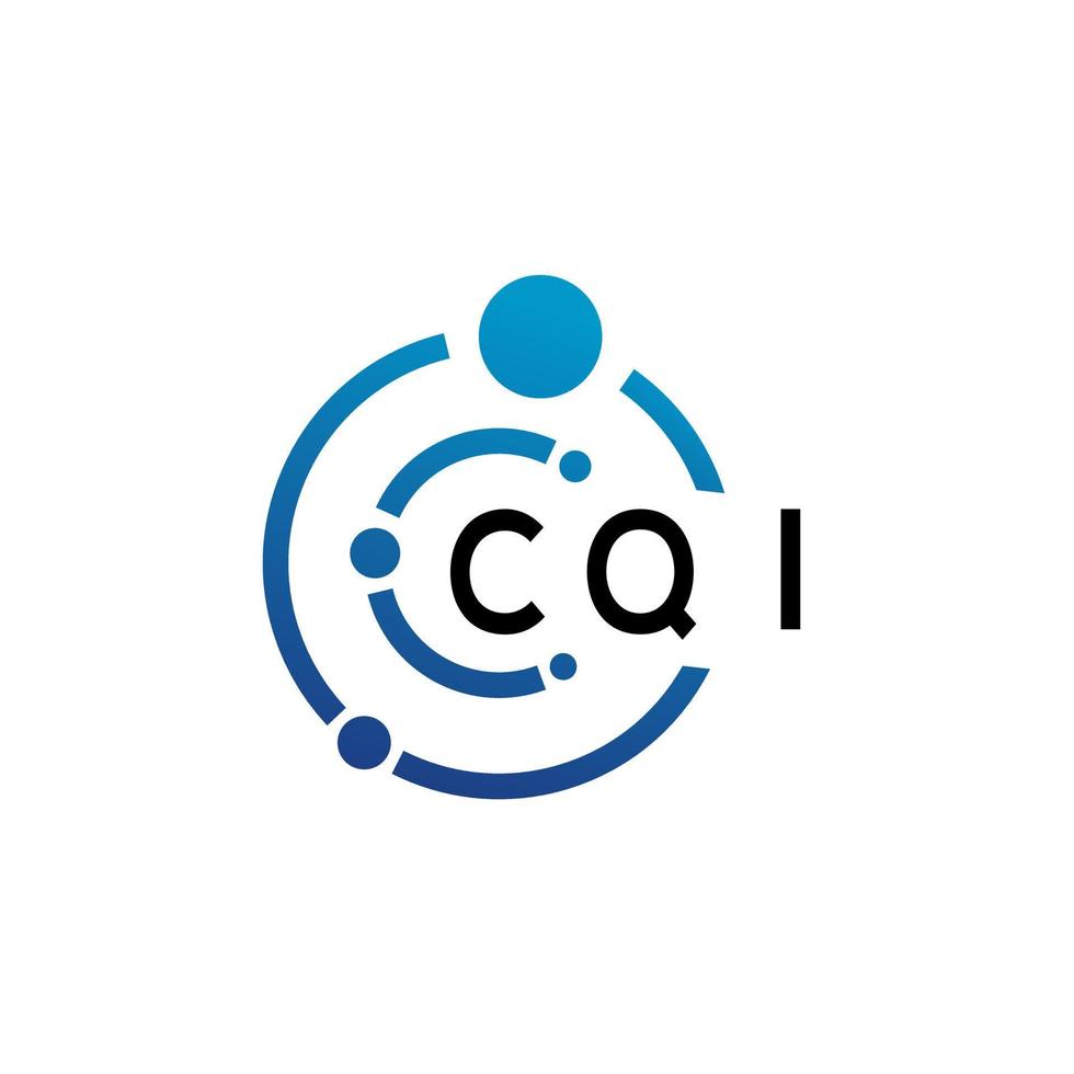 CQI letter logo design on  white background. CQI creative initials letter logo concept. CQI letter design. vector