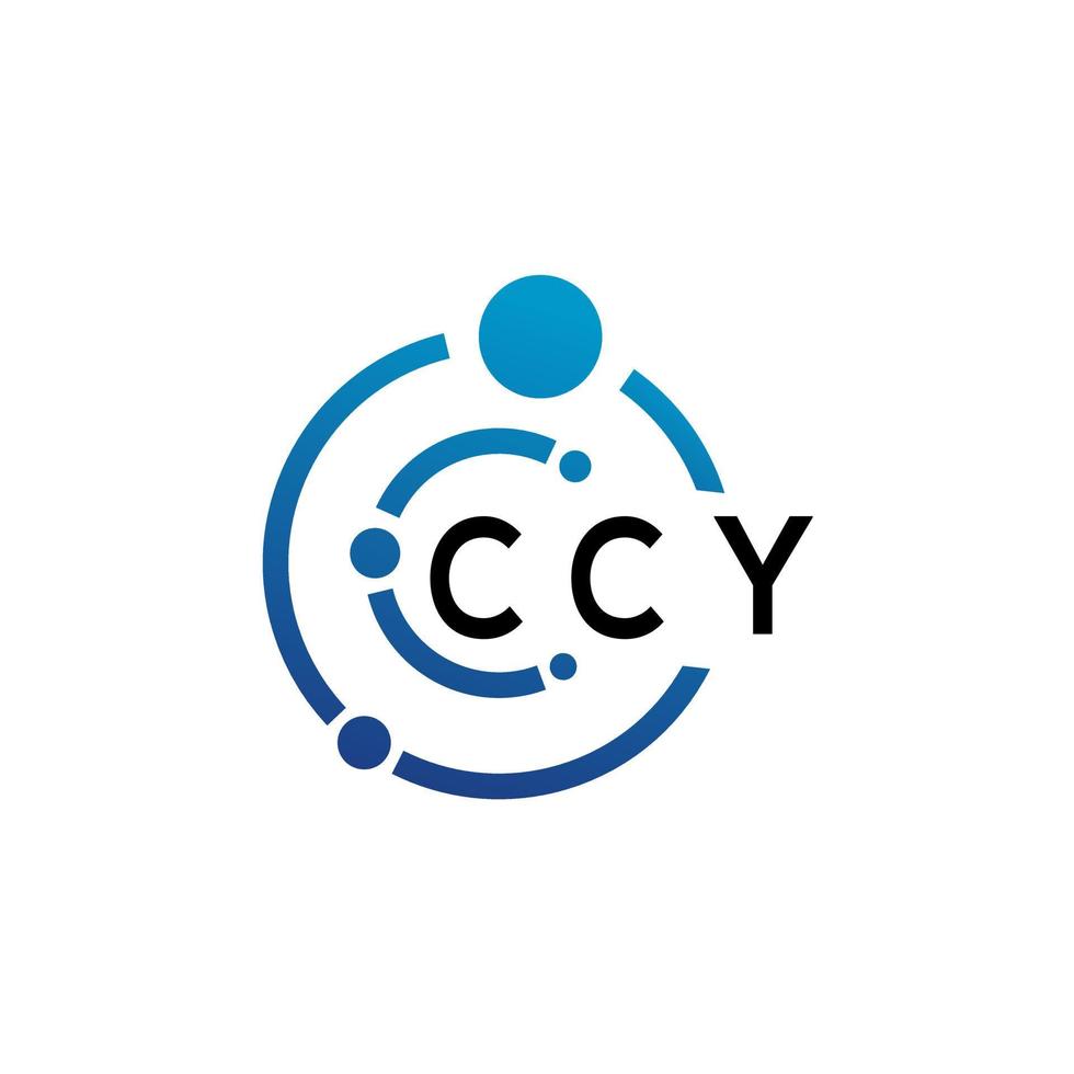 diseño de logotipo de letra ccy sobre fondo blanco. concepto de logotipo de letra de iniciales creativas ccy. diseño de letras ccy. vector