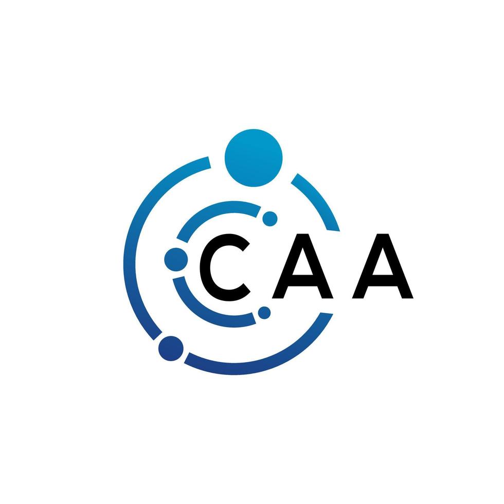 CAA letter logo design on  white background. CAA creative initials letter logo concept. CAA letter design. vector