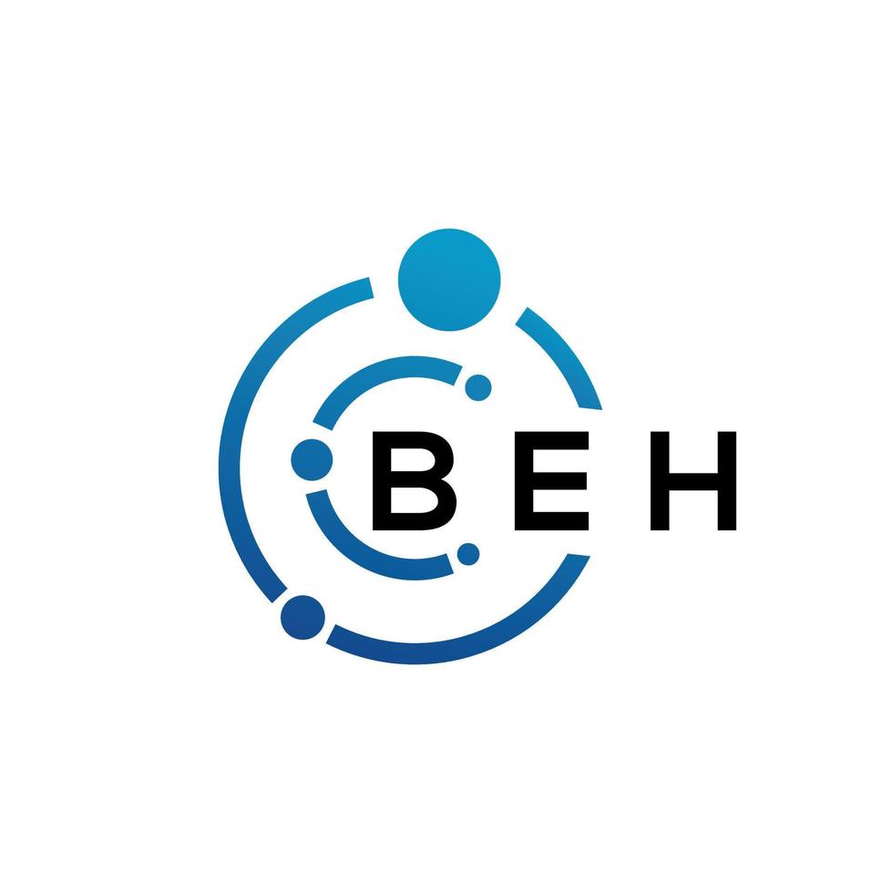 BEH letter logo design on black background. BEH creative initials letter logo concept. BEH letter design. vector