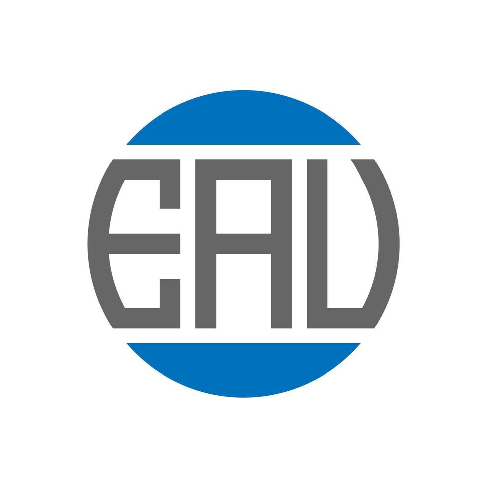 EAV letter logo design on white background. EAV creative initials circle logo concept. EAV letter design. vector