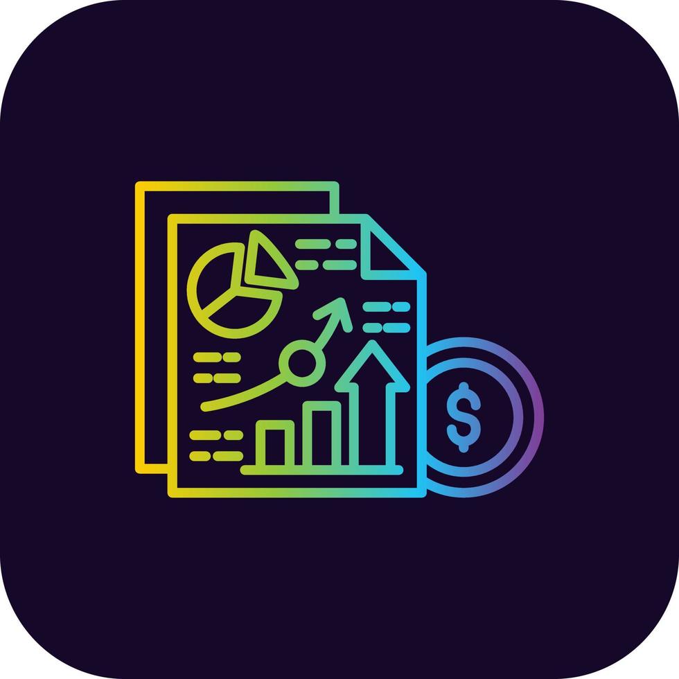 diseño de icono creativo de presupuesto vector