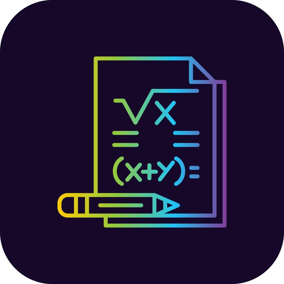 Maths Creative Icon Design vector