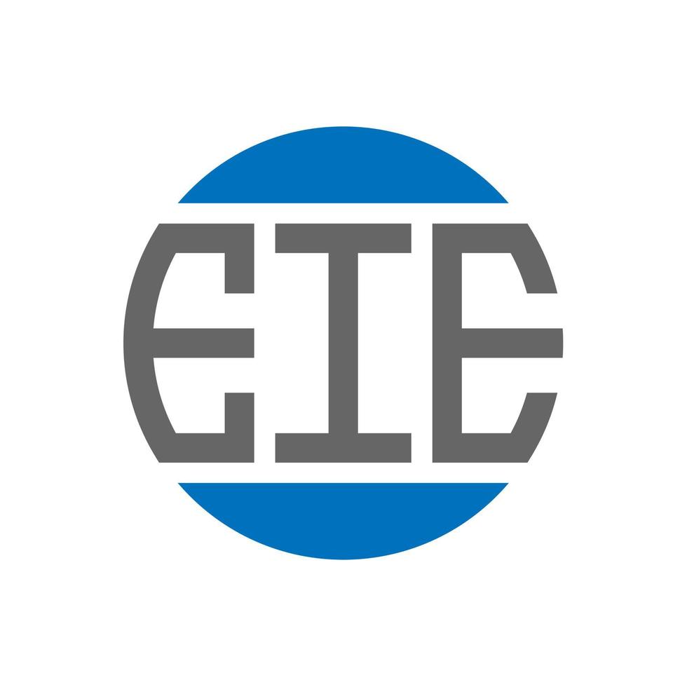 EIE letter logo design on white background. EIE creative initials