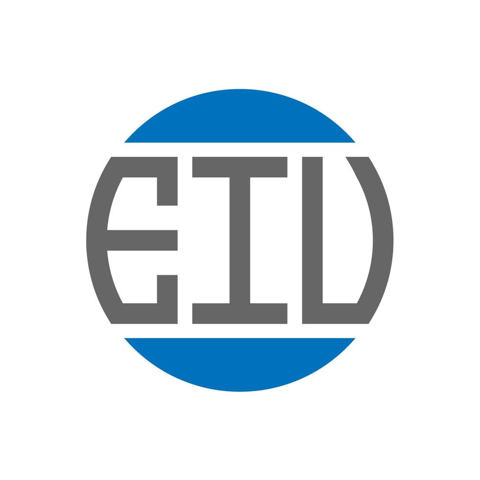 diseño de logotipo de letra eiv sobre fondo blanco. concepto de logotipo de círculo de iniciales creativas eiv. diseño de letras eiv. vector